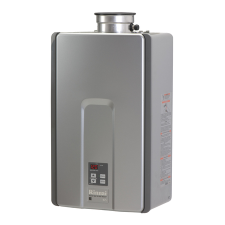 RINNAI HE+ 7.5 GPM 180,000 BTU Propane Gas Interior Tankless Water Heater RL75IP